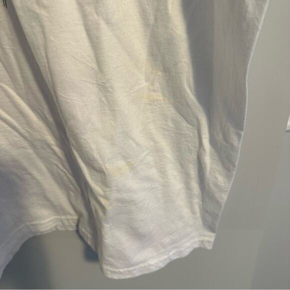 Vintage White This Town is Gonna Burn Cowboy Graphic Tee Unisex XL - Picture 6 of 10